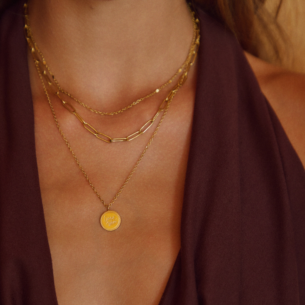 Geya Coin Gelaagde Ketting