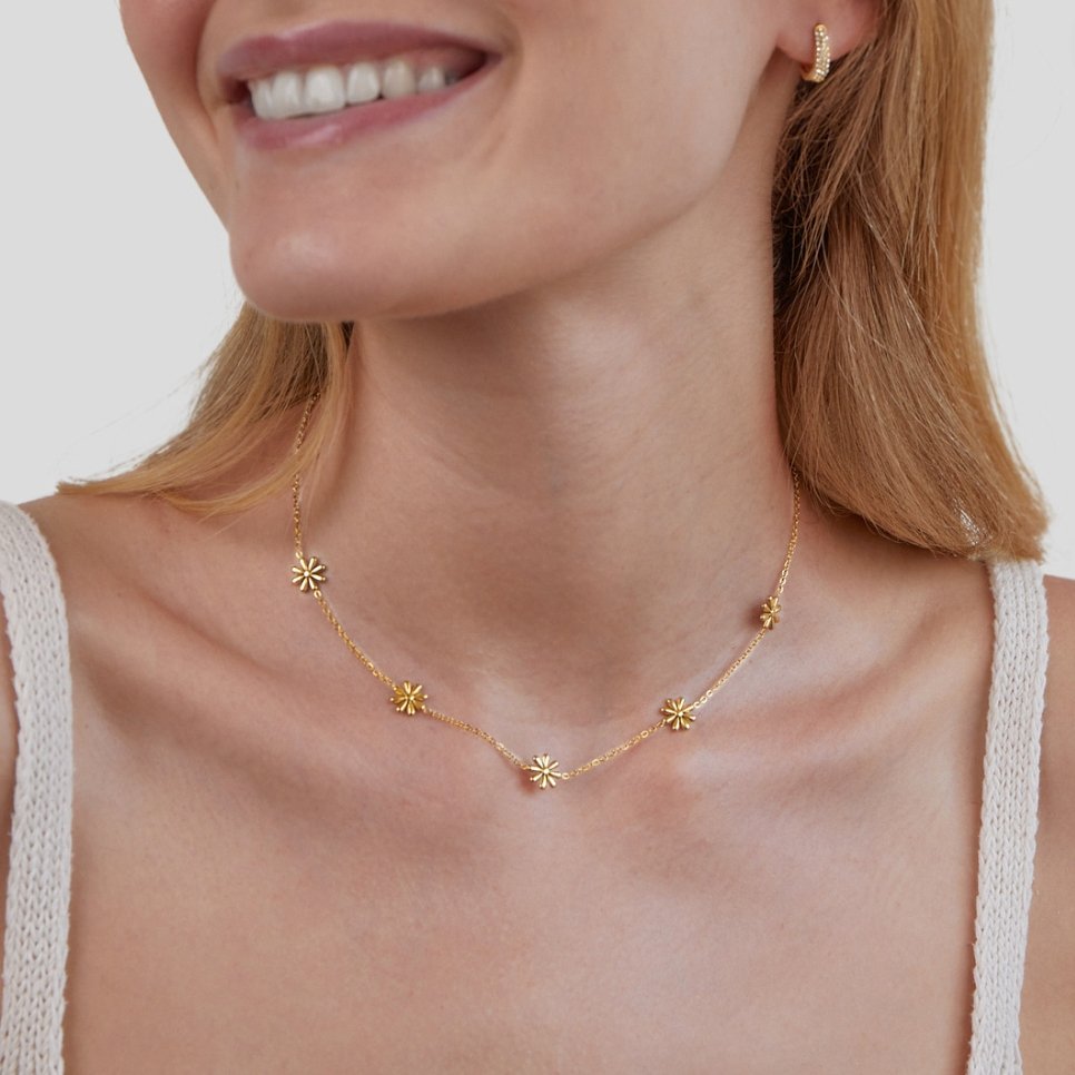 Flower Power 18K Gouden Ketting