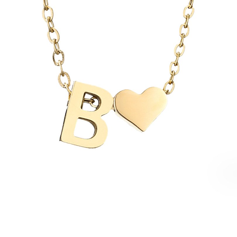 Gouden Ketting "Forever Love & Letter"