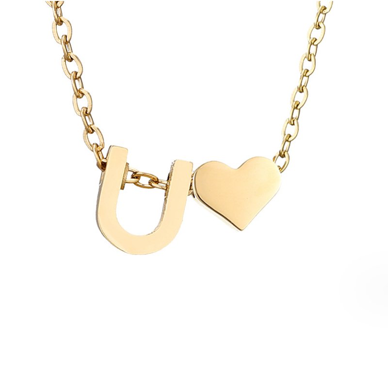 Gouden Ketting "Forever Love & Letter"