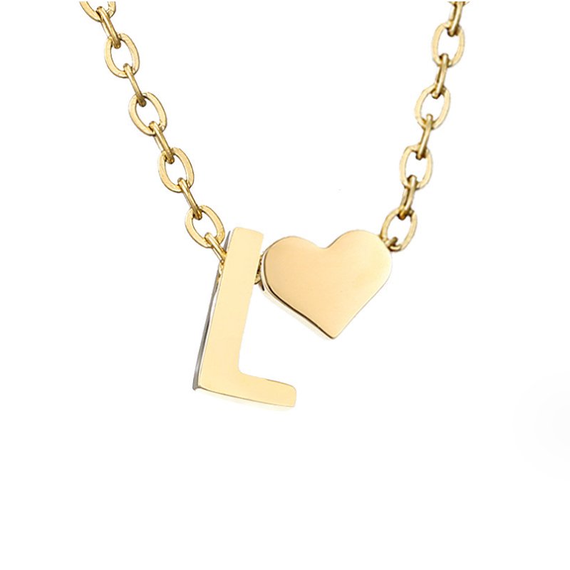 Gouden Ketting "Forever Love & Letter"