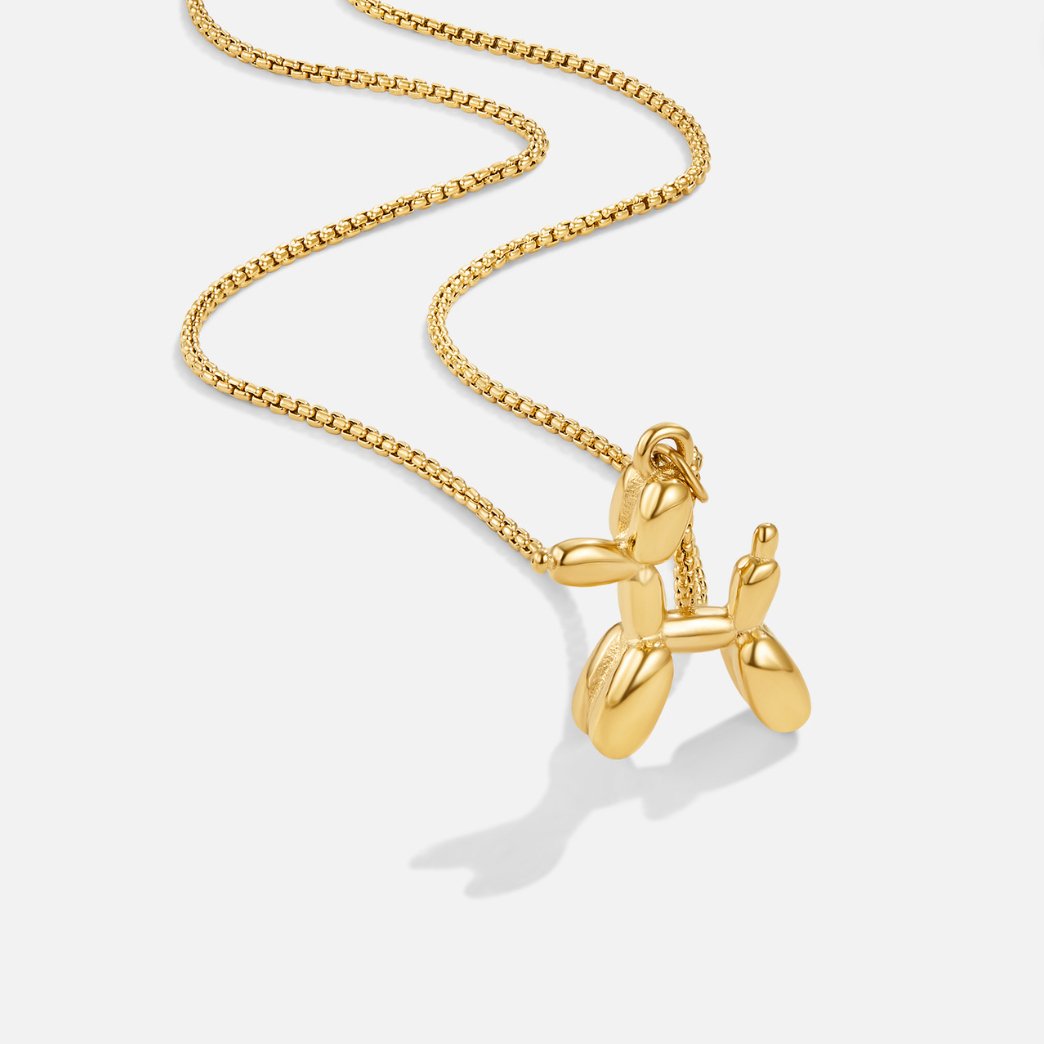 Gouden ballondier ketting