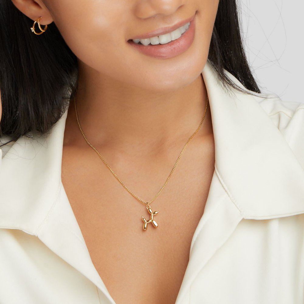 Gouden ballondier ketting