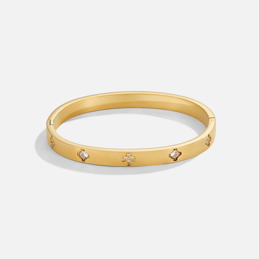 Gouden klaverarmband
