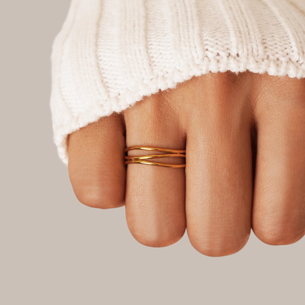 Gouden Infinitylus Ring