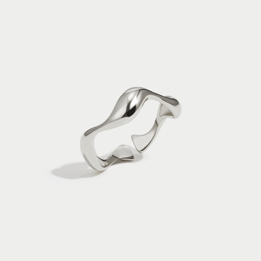 Zilveren Golf Ring