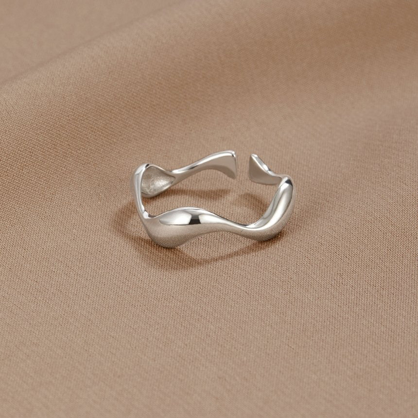 Zilveren Golf Ring