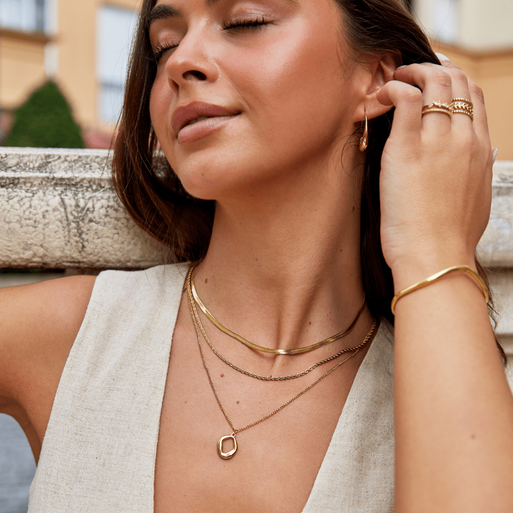Zola Geometrische Gouden Ketting