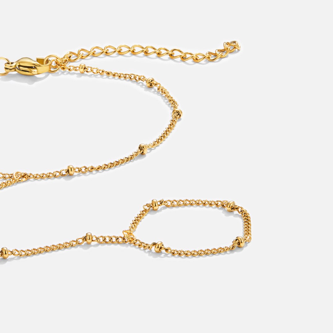 18K Gouden Handketting Armband