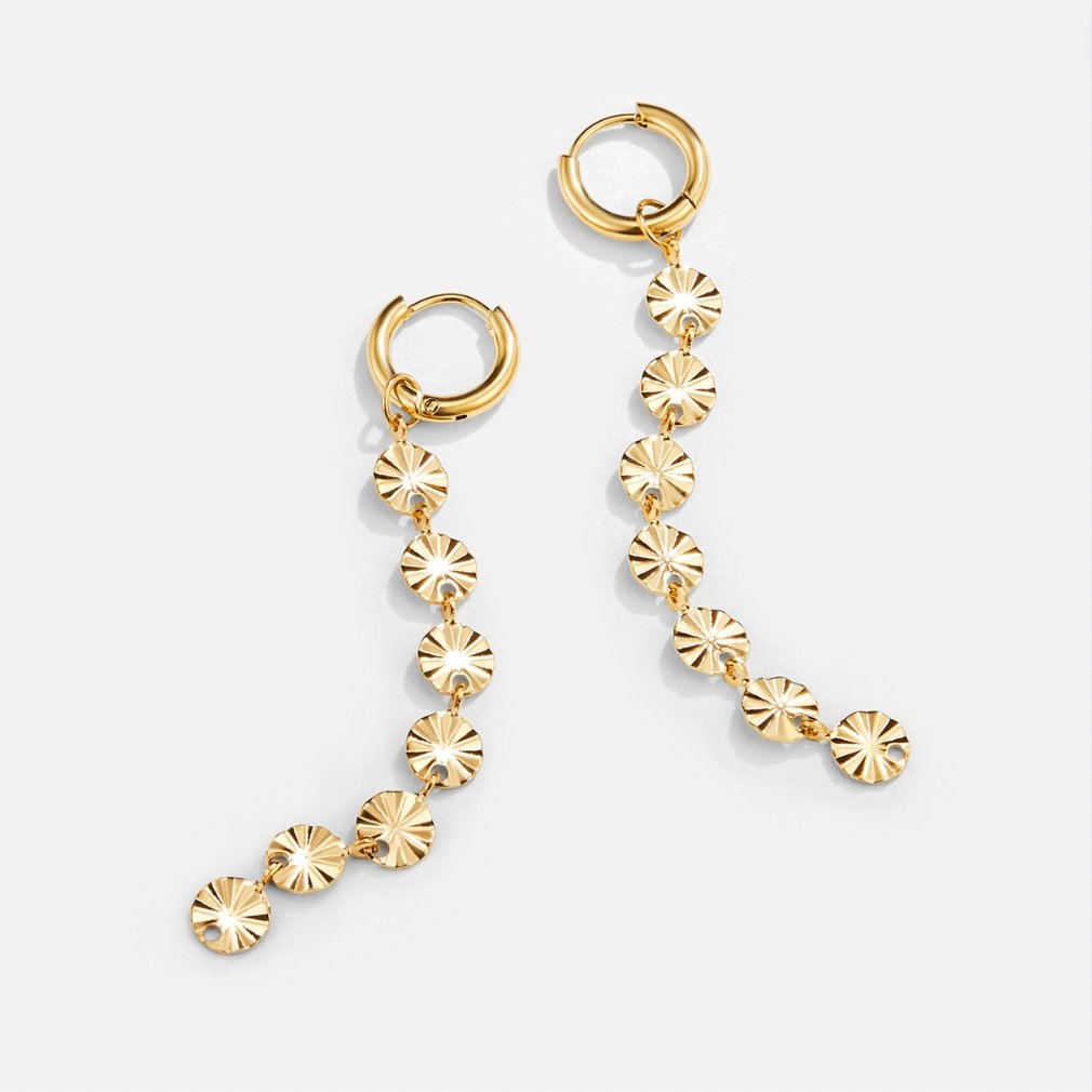 Amari 18K Gouden Schijfoorbellen