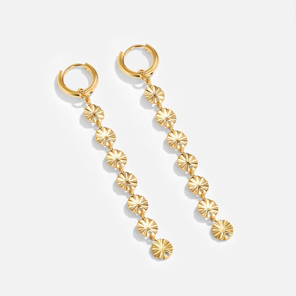 Amari 18K Gouden Schijfoorbellen
