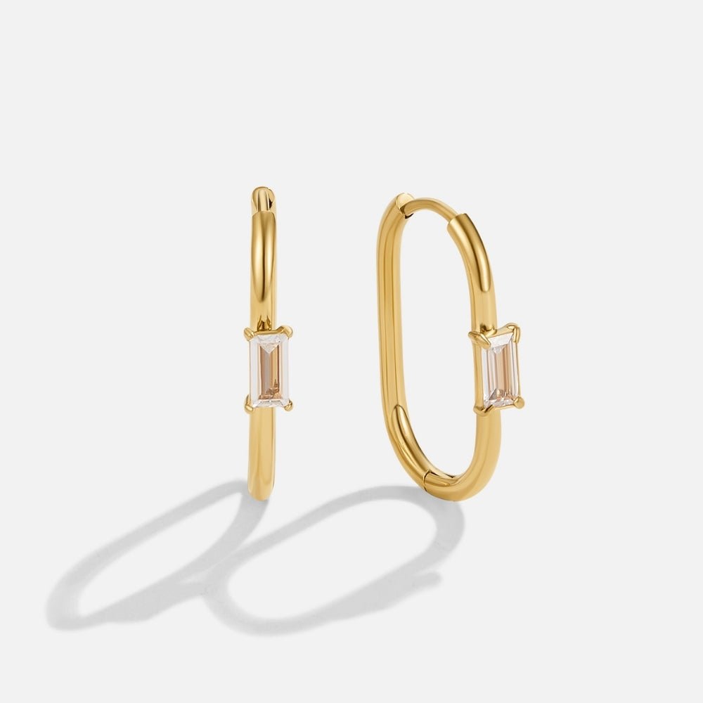 Kristallen & Gouden Diana Creolen