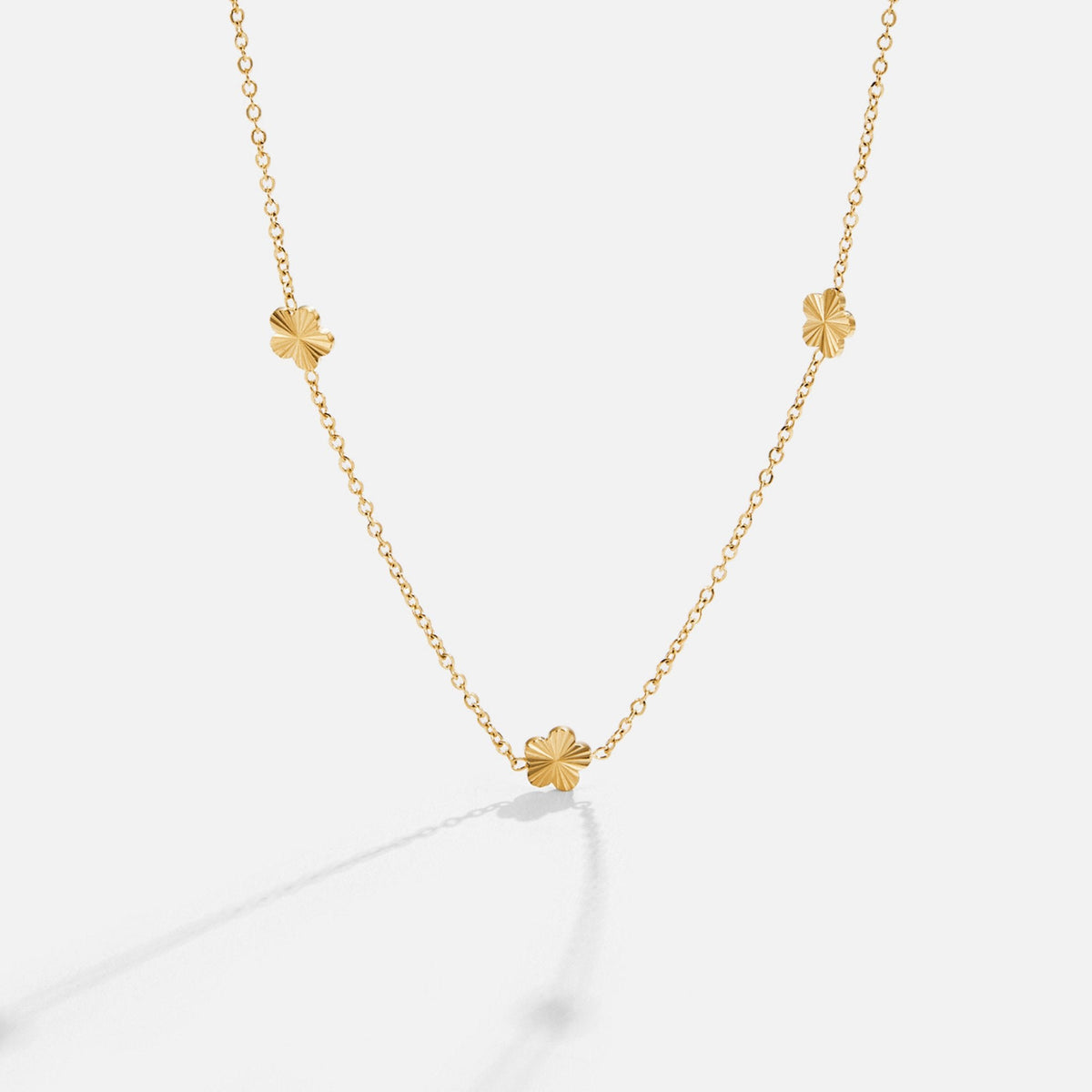 Flower Power 18K Gouden Keten Ketting