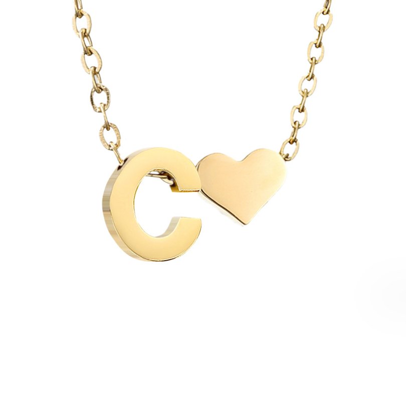 Gouden Ketting "Forever Love & Letter"