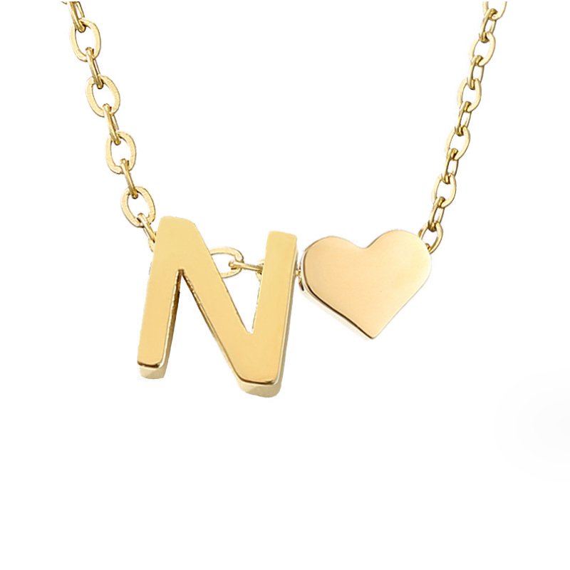 Gouden Ketting "Forever Love & Letter"