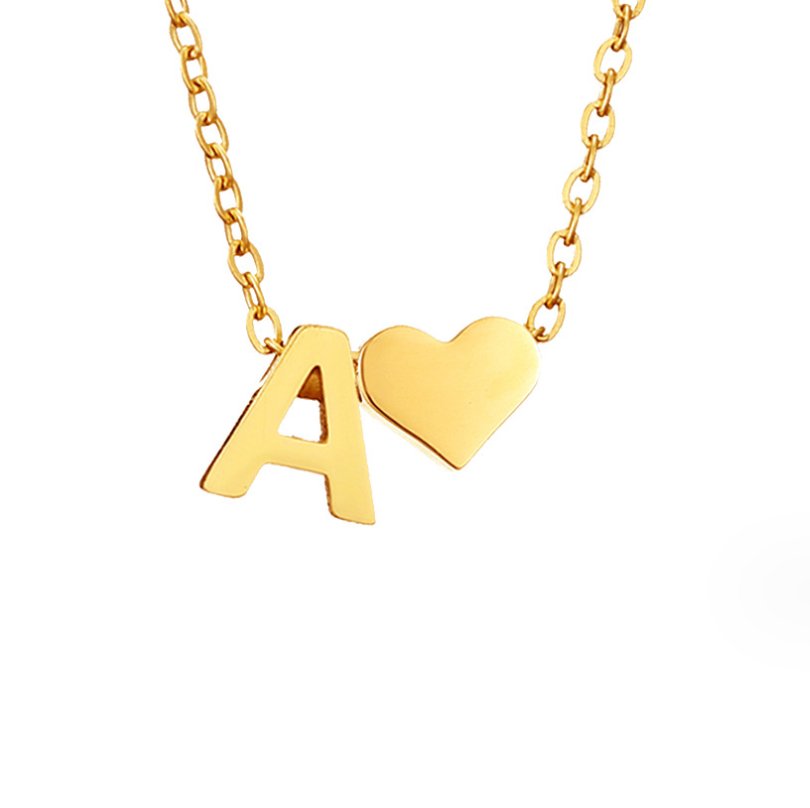Gouden Ketting "Forever Love & Letter"