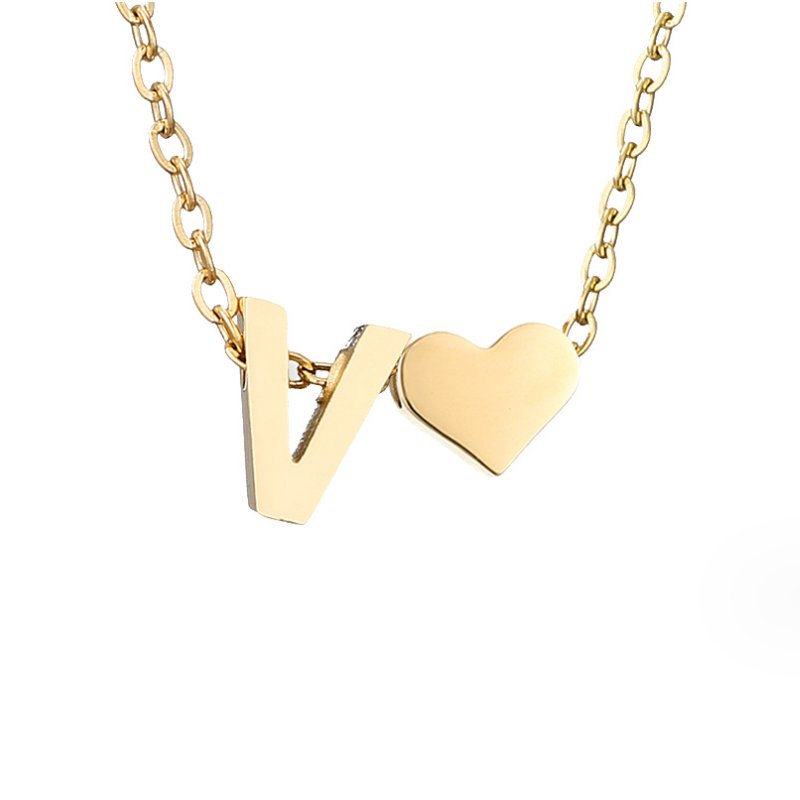 Gouden Ketting "Forever Love & Letter"