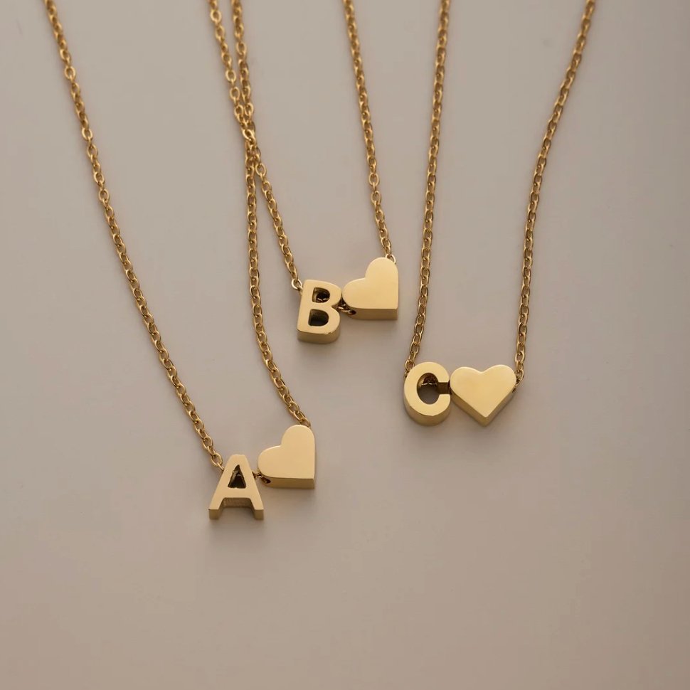 Gouden Ketting "Forever Love & Letter"