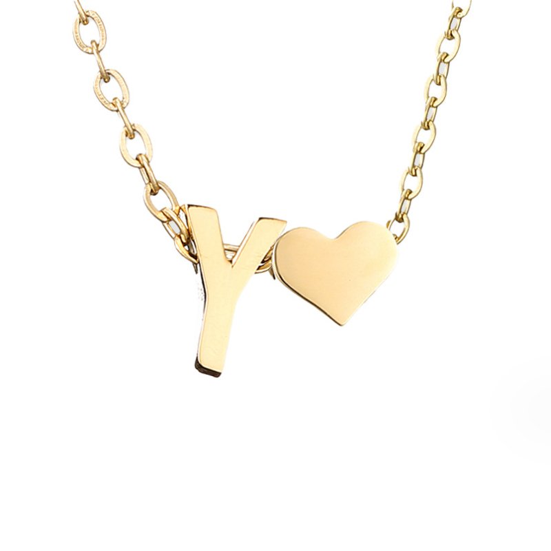 Gouden Ketting "Forever Love & Letter"