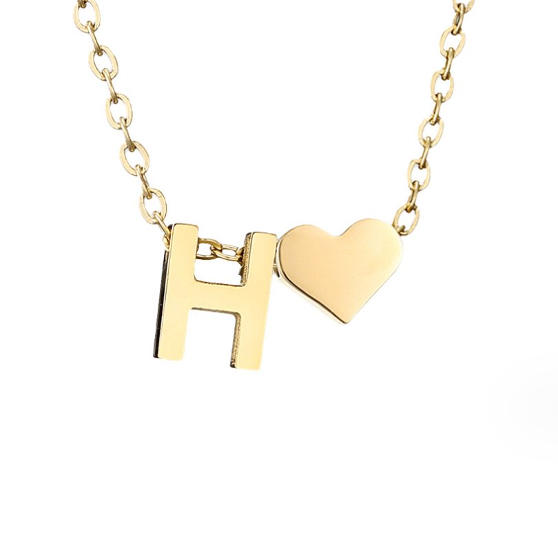 Gouden Ketting "Forever Love & Letter"