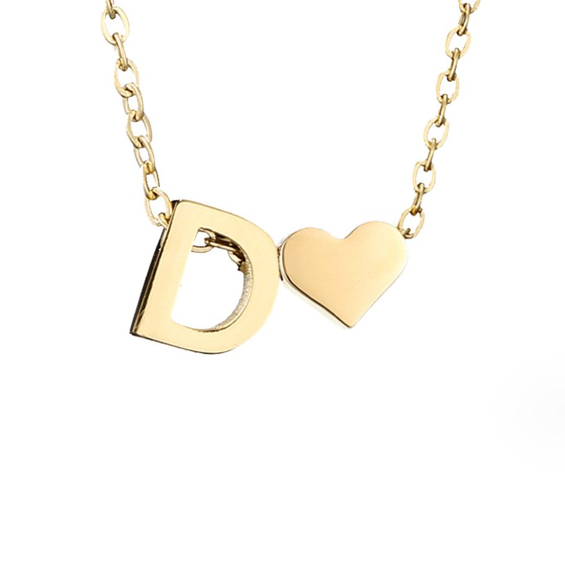 Gouden Ketting "Forever Love & Letter"