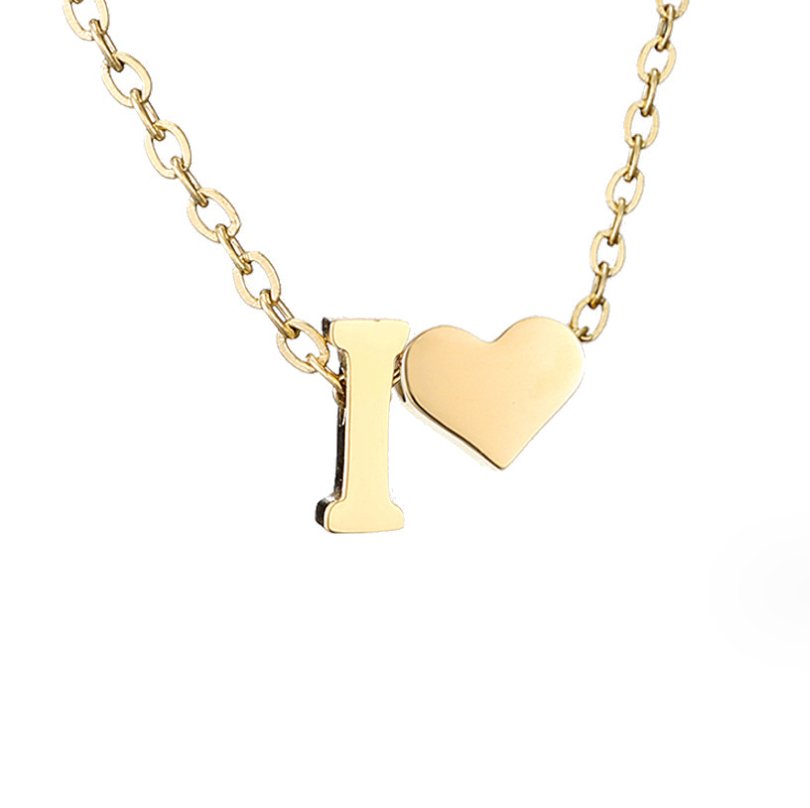 Gouden Ketting "Forever Love & Letter"
