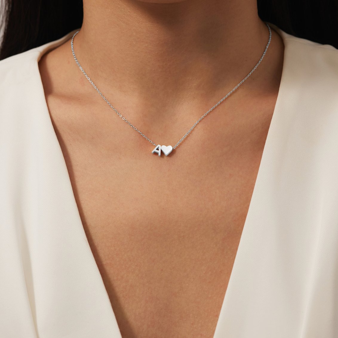Eeuwige Liefde & Letter Zilveren Ketting