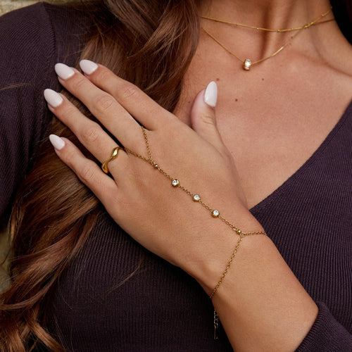Freya Kristallen Handkettingarmband