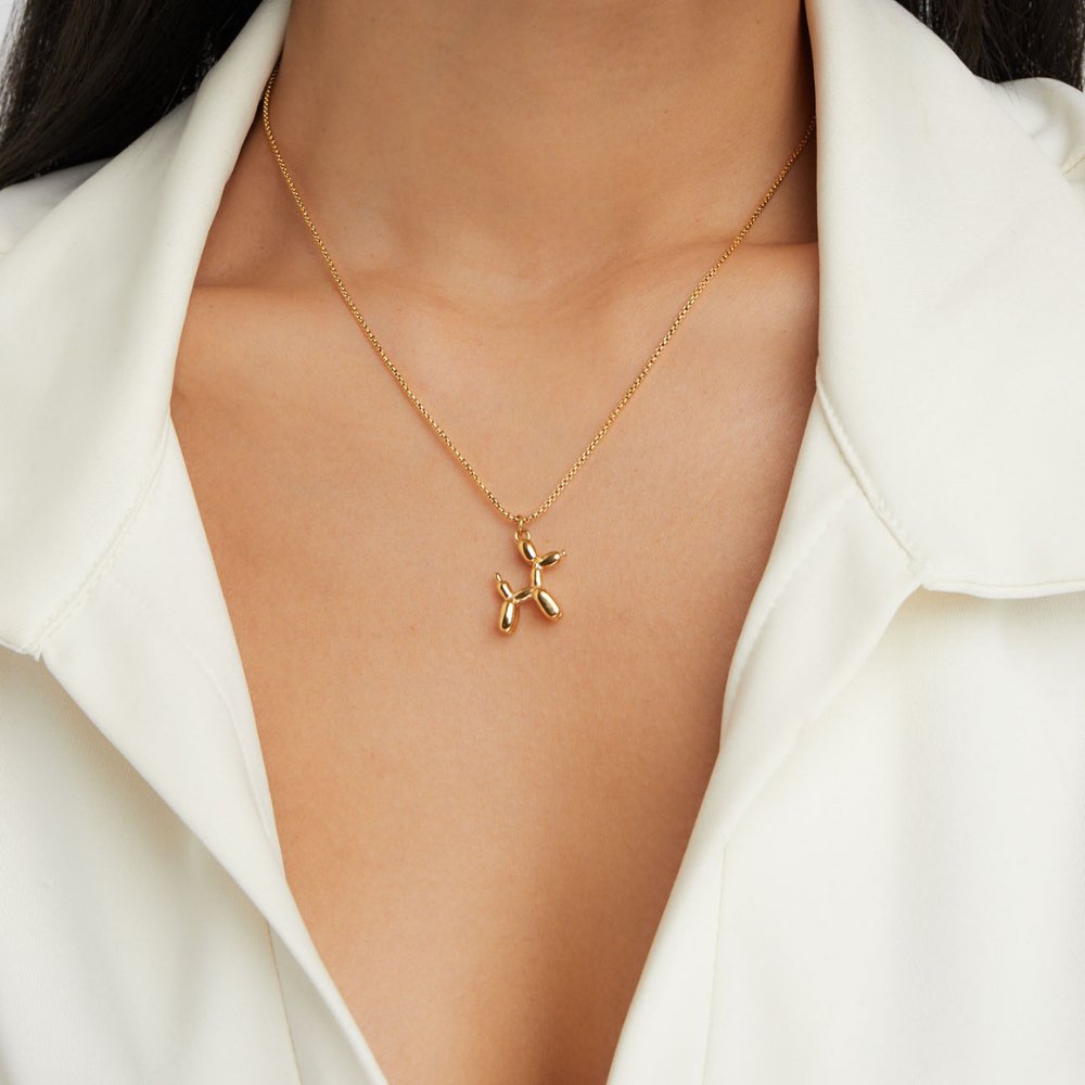 Gouden ballondier ketting