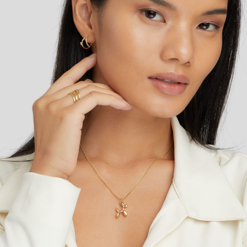 Gouden ballondier ketting