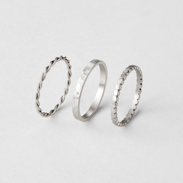Hella Silver Stacked Ring