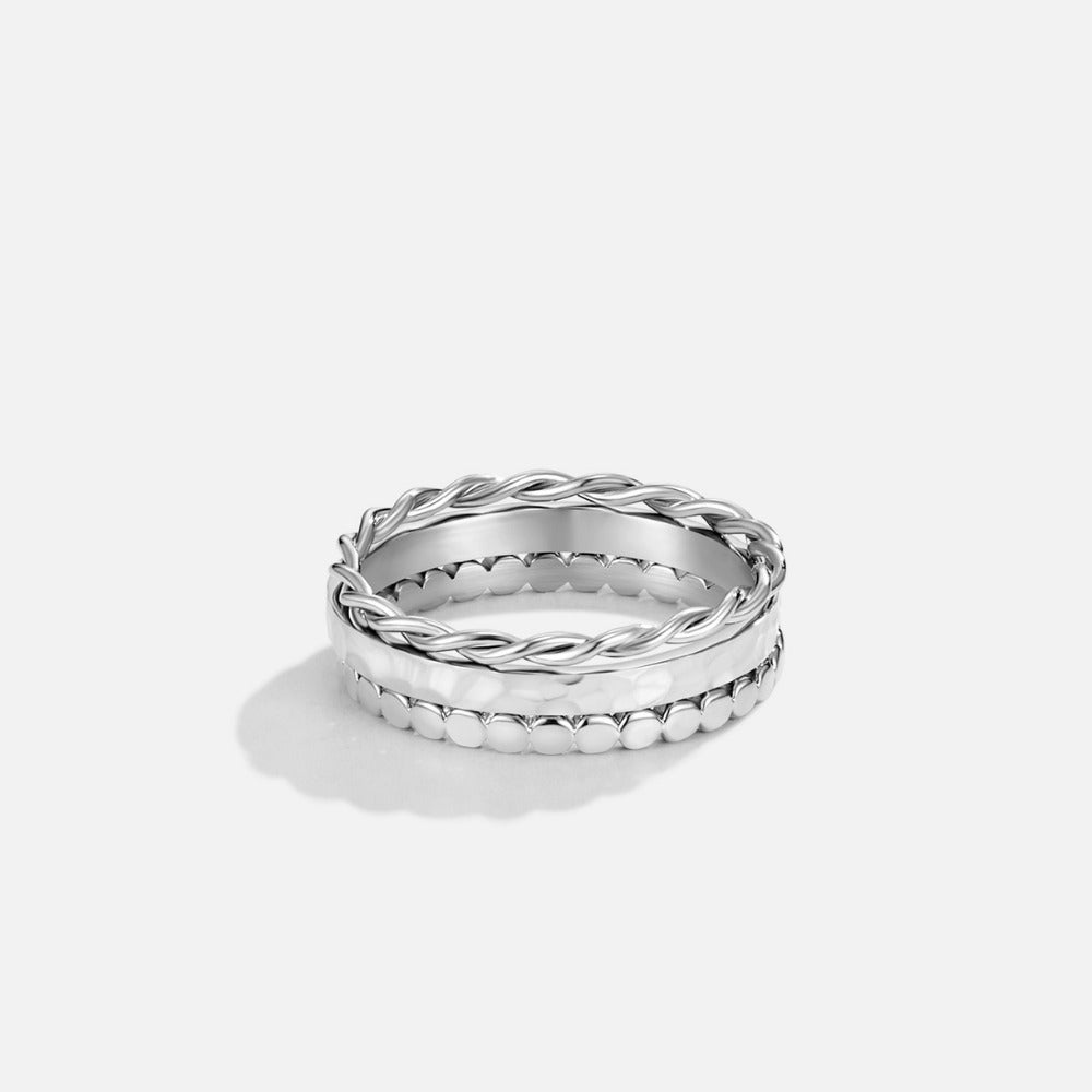 Hella zilveren stapelring