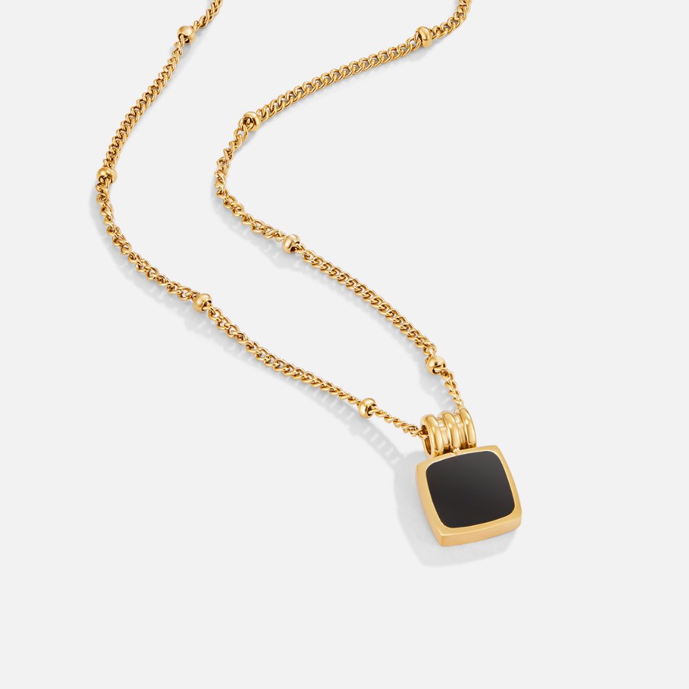 Lucia Zwarte Hanger Ketting