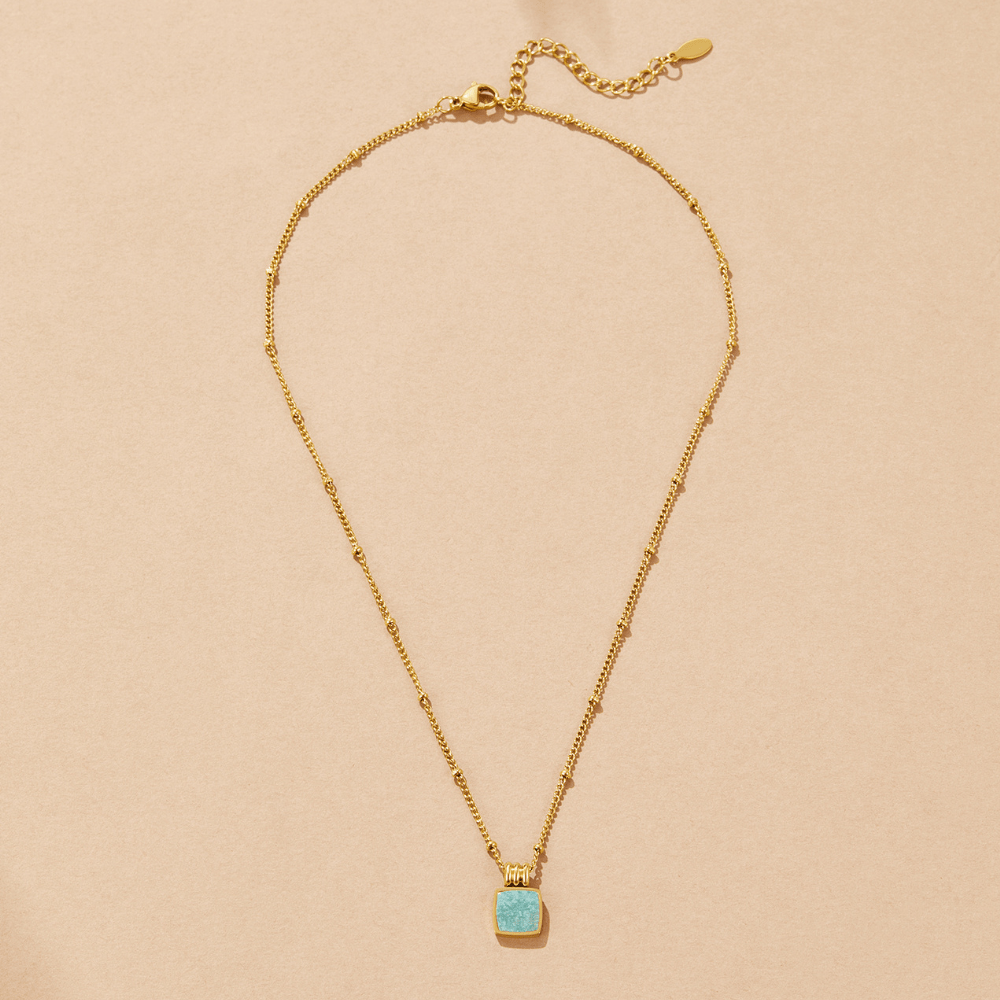 Lucia Groene Hanger Ketting