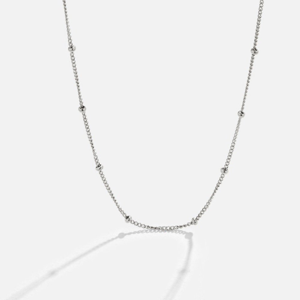 Niyah kralen zilveren ketting