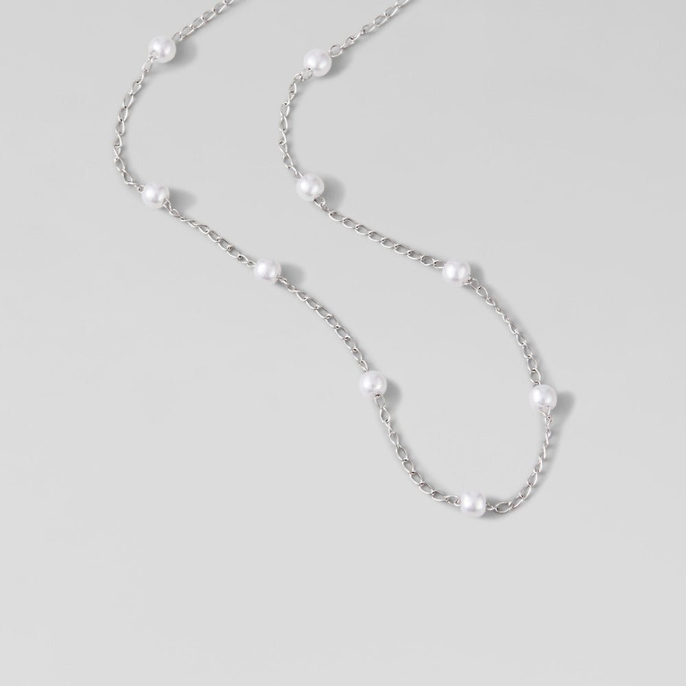Nura Parel Zilveren Ketting
