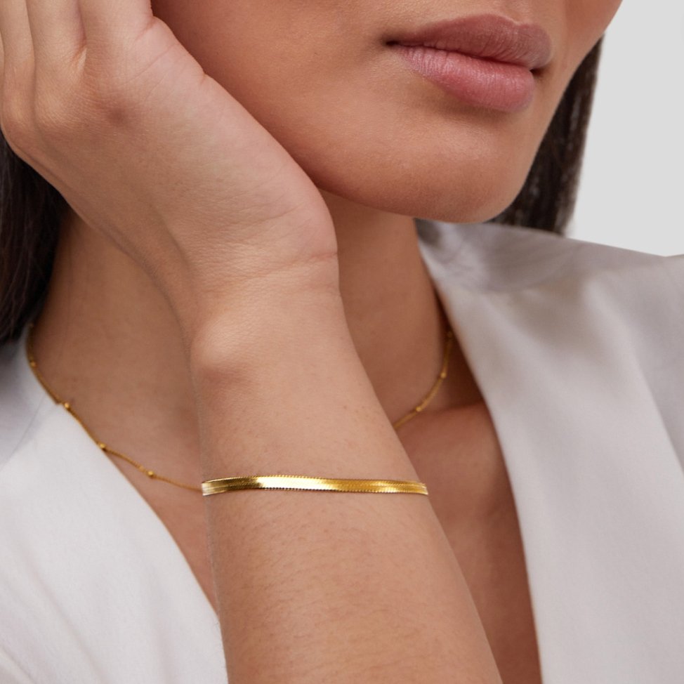 Sarya Snake Chain Gouden Armband
