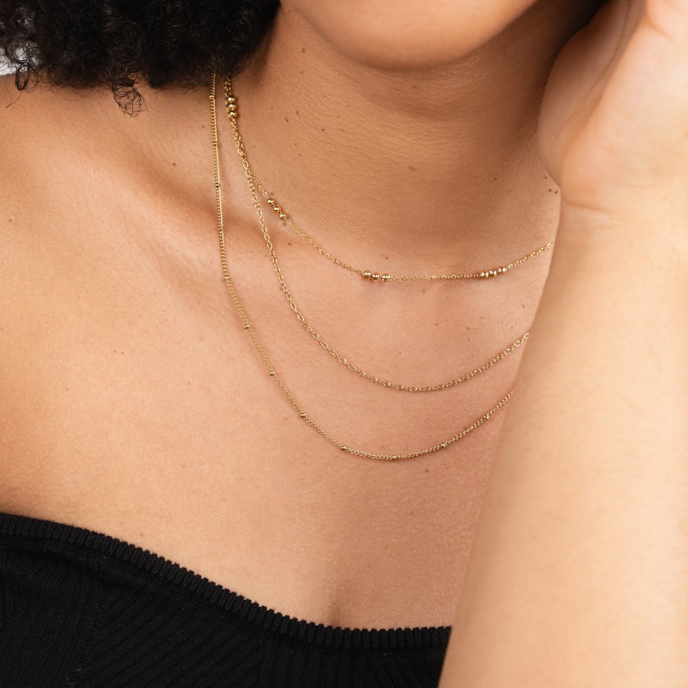 Tessa drielaagse ketting
