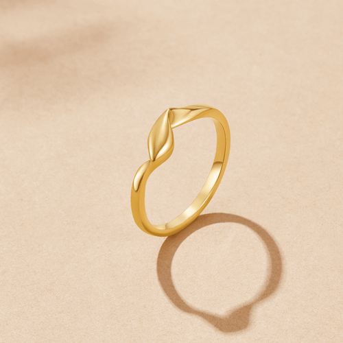 Gedraaide Athena Gouden Ring