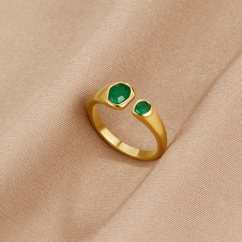 Vintage Groene Smaragd Omslagring