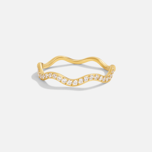 Zenya Kristal & Gouden Golf Ring
